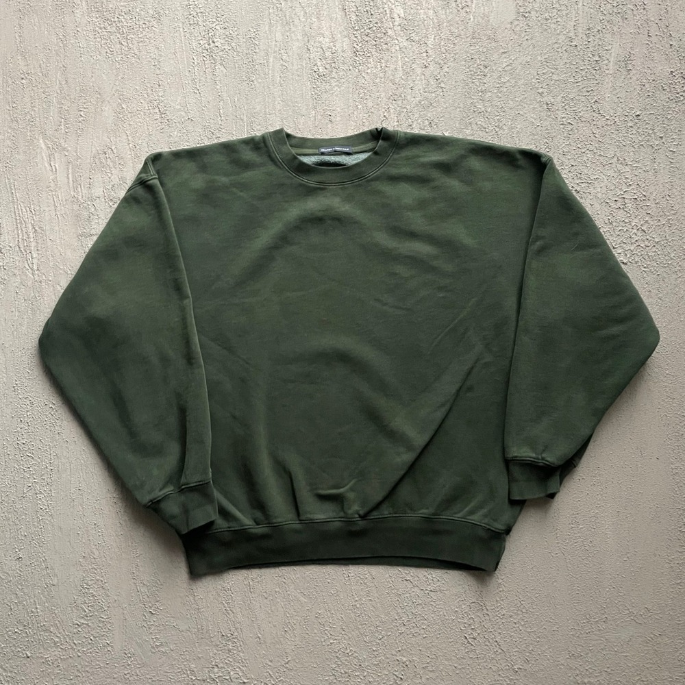 Vintage Brandy Melville Crewneck Sweatshirt mens XL Green Y2K